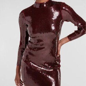 Express Red Sequin Dress XS (Never Worn)